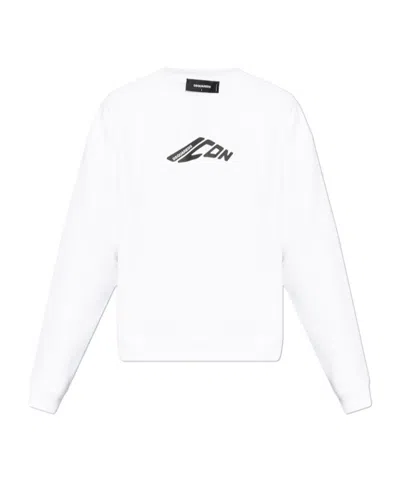 DSQUARED2 DSQUARED2 LOGO PRINTED CREWNECK SWEATSHIRT