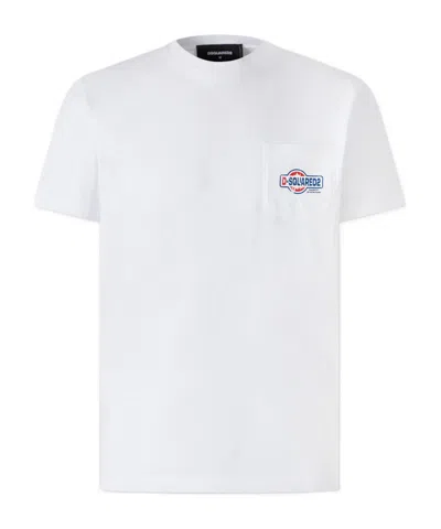 Dsquared2 Logo Printed Crewneck T-shirt In White
