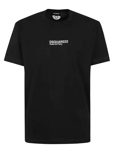 DSQUARED2 LOGO PRINTED CREWNECK T-SHIRT