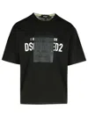 Dsquared2 Logo Printed Crewneck T-shirt In Black