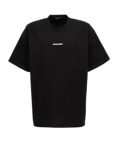 Dsquared2 Logo-printed Crewneck T-shirt In Black