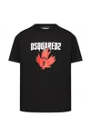 Dsquared2 Logo-print Cotton T-shirt In Black