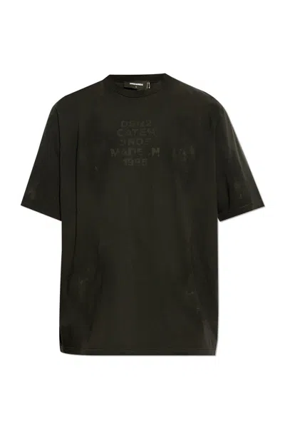 Dsquared2 Logo T-shirt In Black