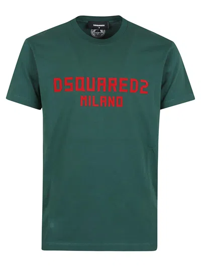 DSQUARED2 LOGO PRINTED CREWNECK T-SHIRT