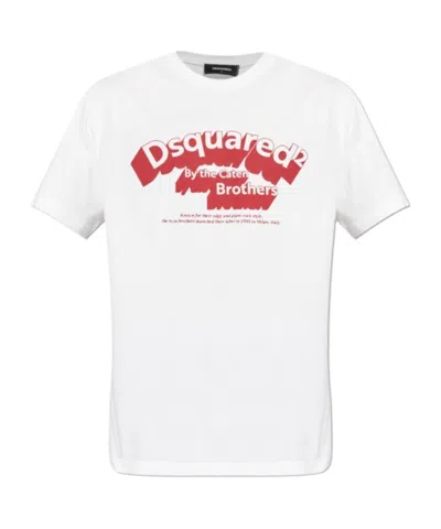 DSQUARED2 DSQUARED2 LOGO PRINTED CREWNECK T-SHIRT