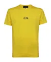 Dsquared2 Logo Printed Crewneck T-shirt In Yellow
