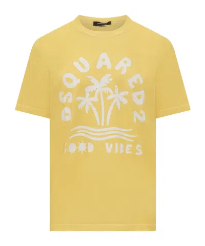 DSQUARED2 DSQUARED2 LOGO PRINTED CREWNECK T-SHIRT