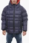 Dsquared2 Logo Printed Down Jacket With Zipped Pockets In Multi