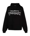 Dsquared2 Canadian Village Logo Loose Fit Hoodie In Black