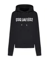 Dsquared2 Logo-printed Drawstring Hoodie In Black