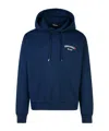 Dsquared2 Logo Printed Drawstring Hoodie In Blue