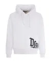 Dsquared2 Logo-printed Drawstring Hoodie In White