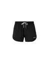 Dsquared2 Logo Printed Drawstring Swim Shorts In Black