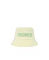 Dsquared2 Logo Printed Fisherman's Hat In Yellow