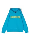 Dsquared2 Logo-printed Hoodie In Blue