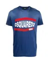 Dsquared2 Crew Neck Short Sleeves T-shirt In Blue