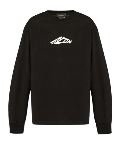 DSQUARED2 DSQUARED2 LOGO PRINTED LONG-SLEEVED T-SHIRT
