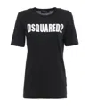 Dsquared2 Logo Printed Pattern T-shirt In Black