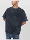 Dsquared2 Washed Grey T-shirt With Logo Men In Gray