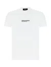 Dsquared2 'cool Fit Tee' White T-shirt With Logo Print On The Front In Bianco