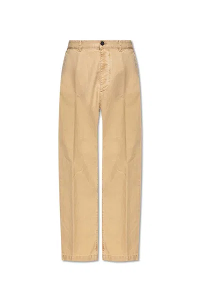 Dsquared2 Icon-print Trousers In Beige