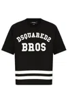 Dsquared2 Logo Printed Striped Crewneck T-shirt