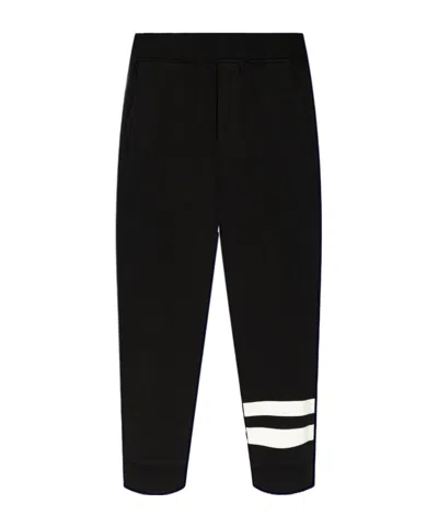 Dsquared2 Logo Detail Cotton Track-pants In Black