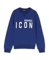 Dsquared2 Logo Printed Sweater In Blue