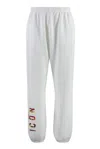 Dsquared2 Logo Printed Sweatpants In White