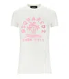 Dsquared2 Crew Neck Good Vibes Printed T-shirt In White