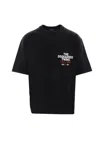 Dsquared2 Black Loose-fit Cotton Jersey T-shirt With Logo Pocket In Black