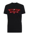 Dsquared2 Logo Printed T-shirt In Black