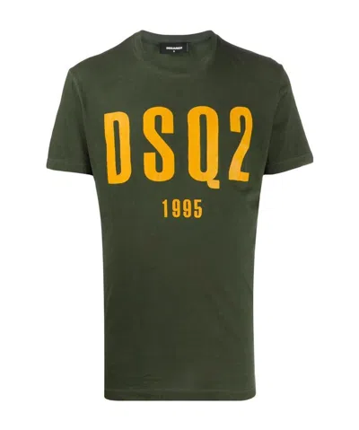 Dsquared2 Logo Printed T-shirt In Green