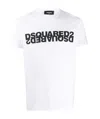 Dsquared2 Logo Printed T-shirt In White