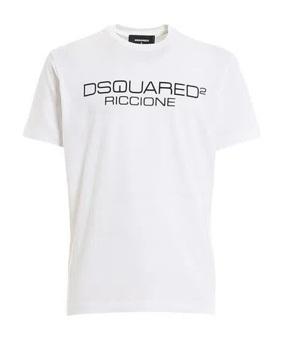 Dsquared2 Logo Printed T-shirt In White