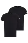Dsquared2 Logo Printed Two-pack T-shirt In Black