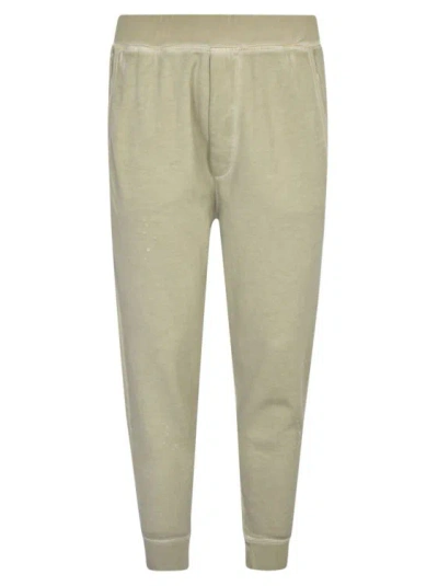 Dsquared2 Logo-pritn Faded-effect Track Pants In Neutrals