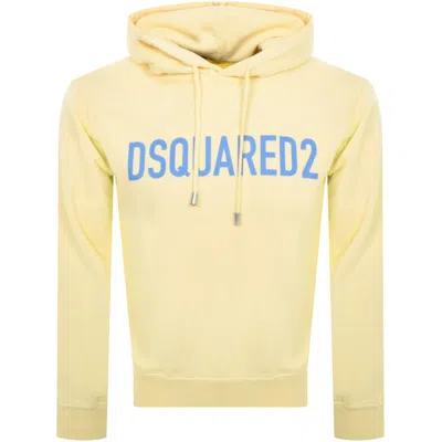 Dsquared2 Logo Pullover Hoodie Yellow