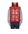 Dsquared2 D-squared2 Mans Shiny Red Nylon Vest With Logo In Multicolor