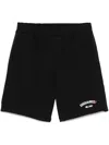 Dsquared2 Logo-raised Track Shorts In Black