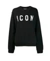 Dsquared2 Logo Round Neck Sweater In Black