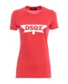 Dsquared2 Logo Short-sleeved T-shirt In Red