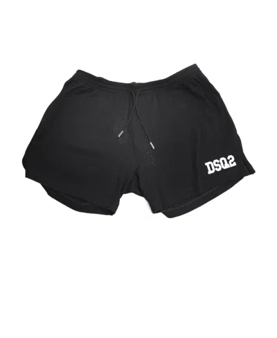 Dsquared2 Logo Shorts In Black