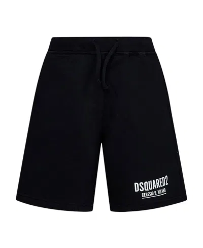 Dsquared2 Logo Shorts In Black