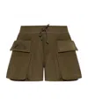 Dsquared2 Pocket Drawstring Shorts In Green