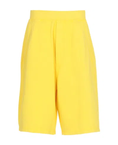 Dsquared2 Logo Shorts In Yellow