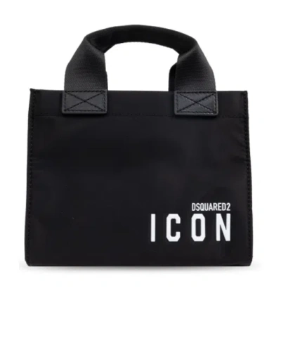 Dsquared2 Logo Shoulder Bag In Black