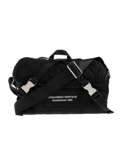 Dsquared2 Logo Shoulder Bag In Black