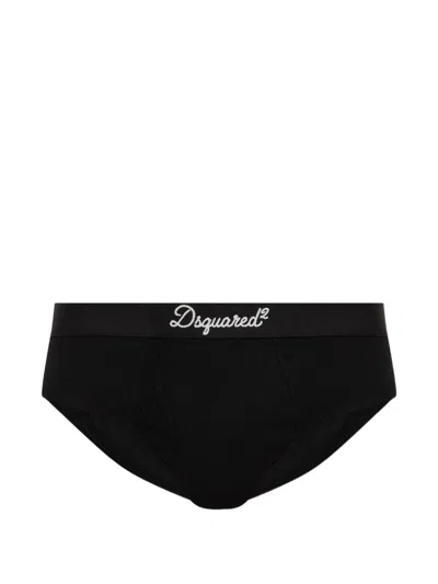 Dsquared2 Logo Signature Brief In Black