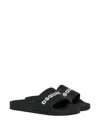 Dsquared2 Logo-print Slides In Black